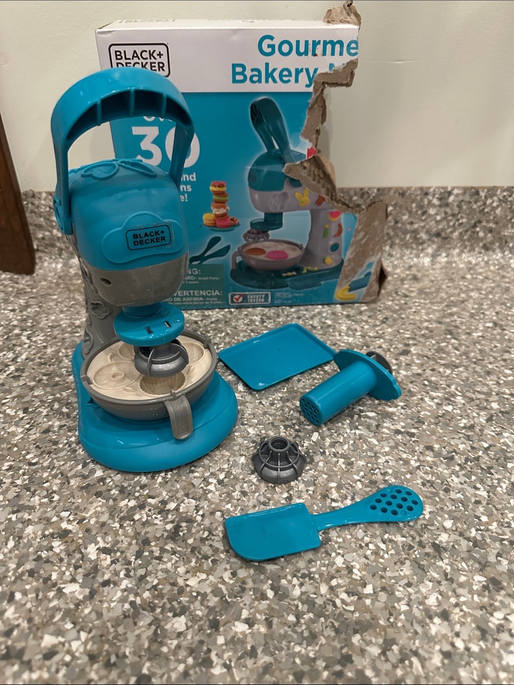 Black & Decker Teal and Gray Kids Bakery Mixer Playset